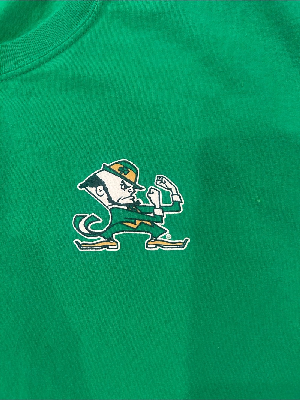 Notre Dame Champion Green Short Sleeve Crewneck T-Shirt